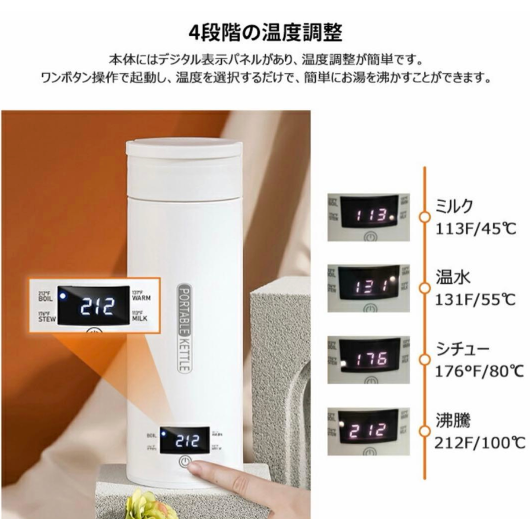 QuickBoil500™     ｜　　　　    持ち運び用急速沸騰ケトル